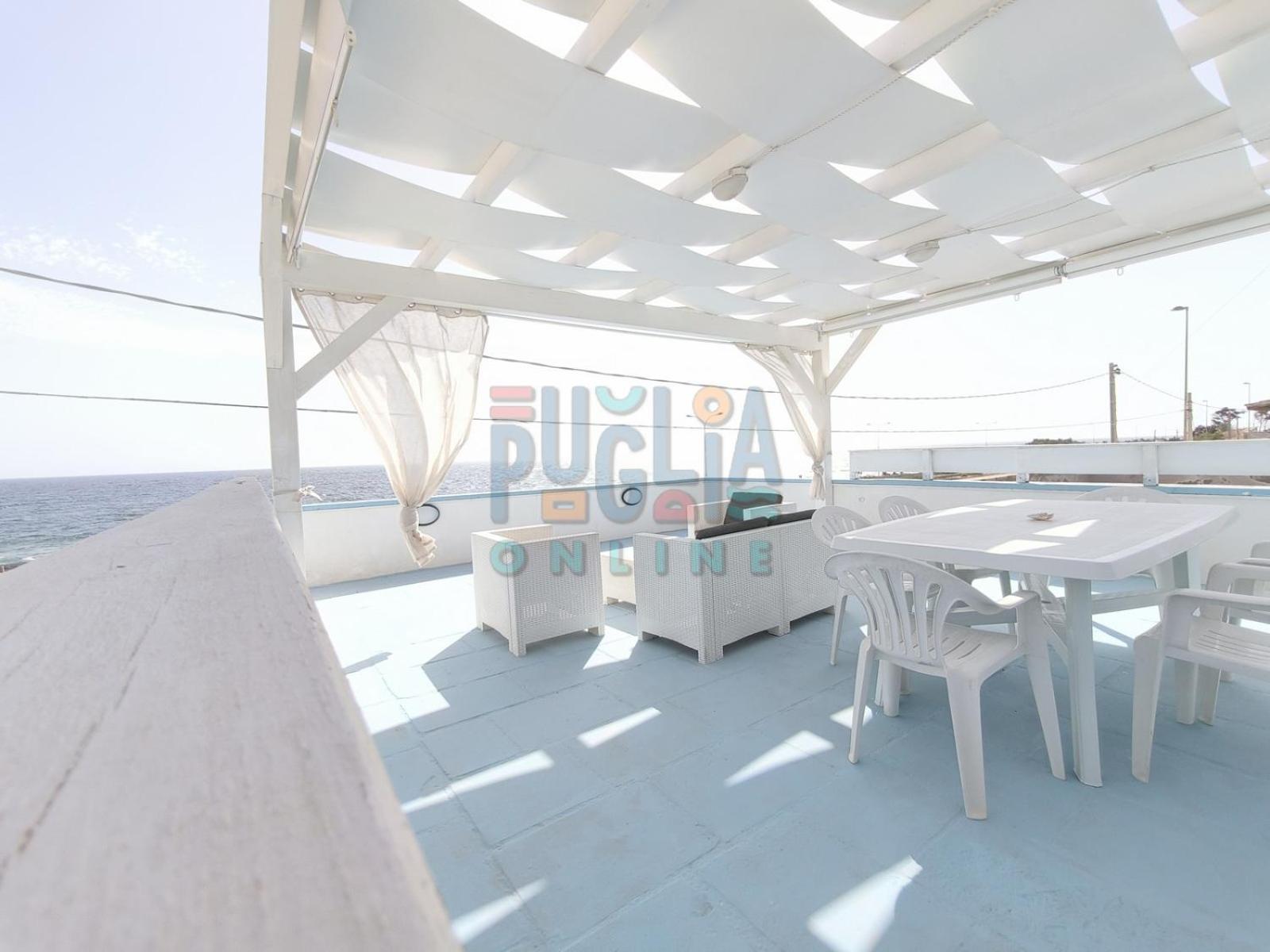 Bilocale Blue House Fronte Mare, A Posto Rosso Apartamento Capilungo Exterior foto