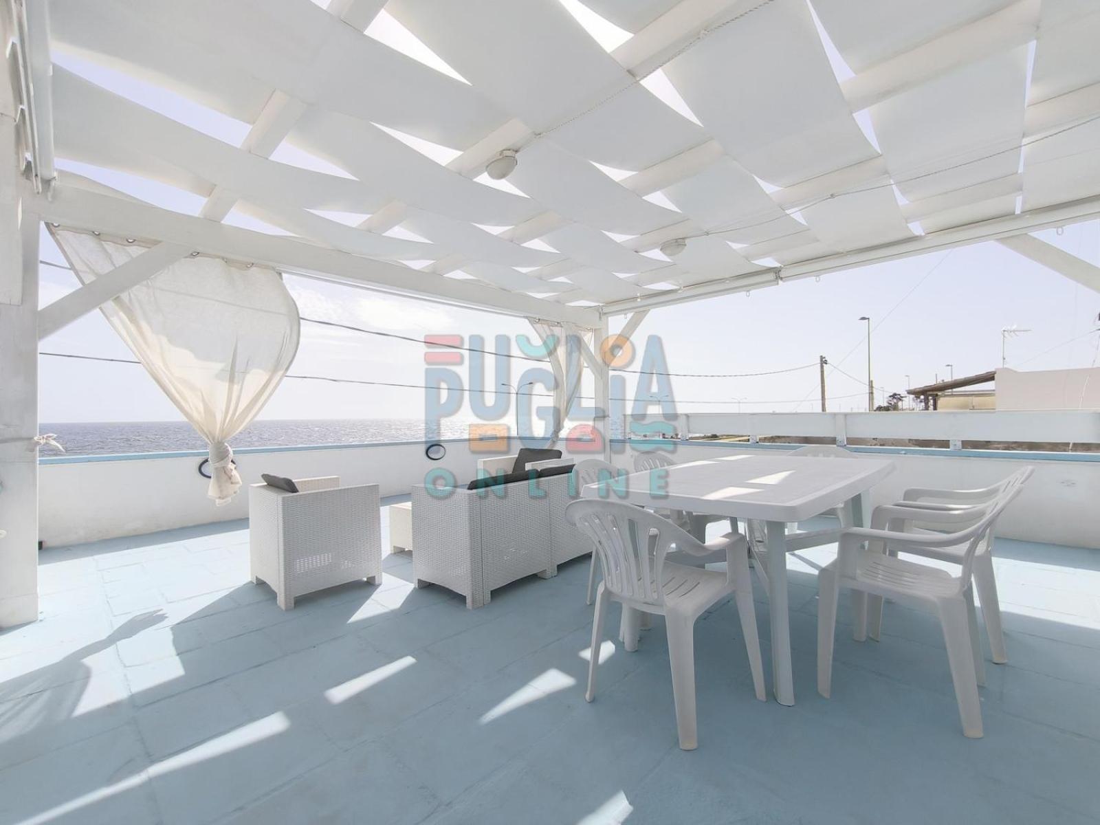 Bilocale Blue House Fronte Mare, A Posto Rosso Apartamento Capilungo Exterior foto